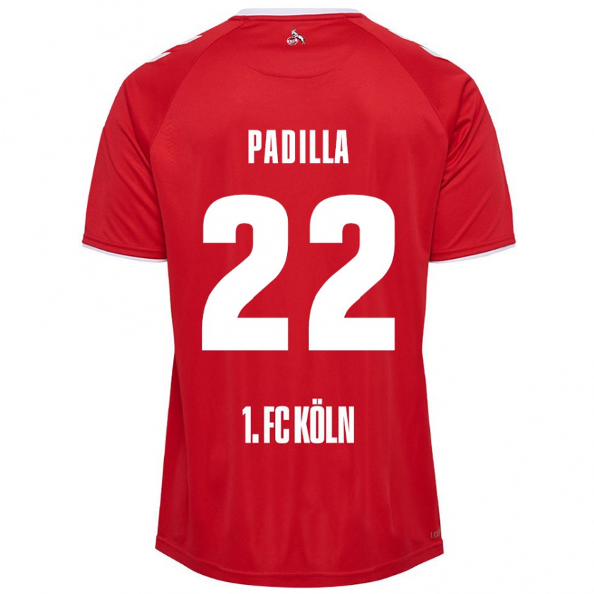 Kandiny Mujer Camiseta Natalia Padilla #22 Rojo Blanco 2ª Equipación 2024/25 La Camisa Chile