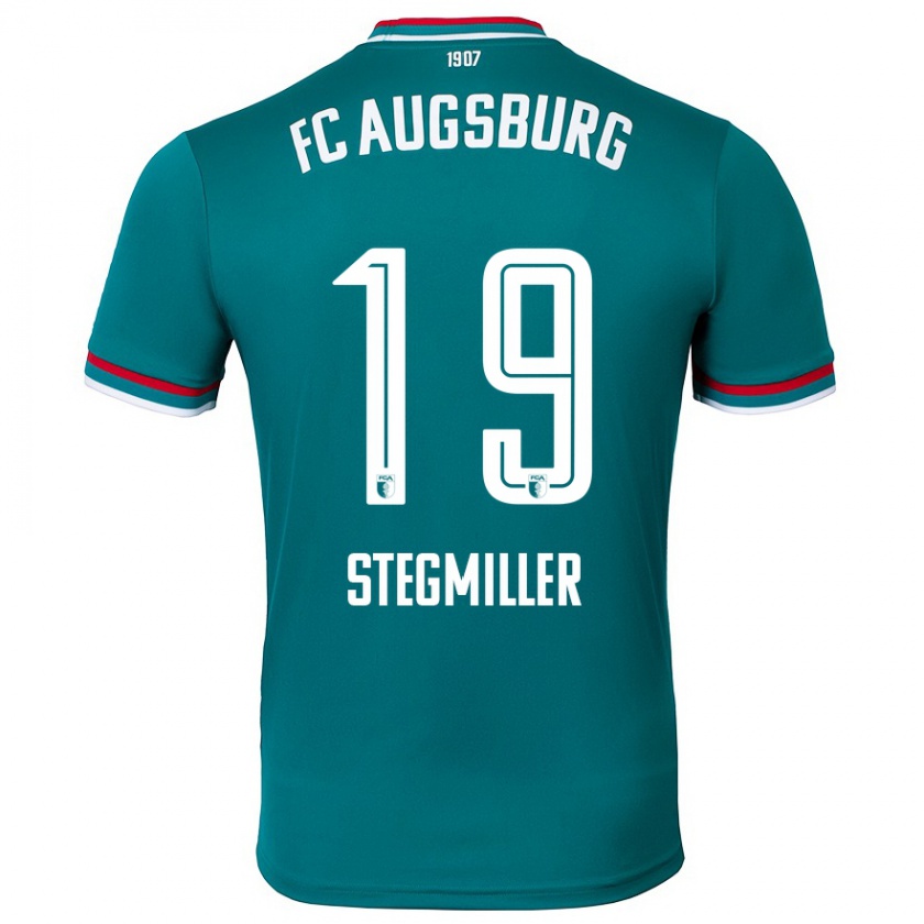 Kandiny Mujer Camiseta Louis Stegmiller #19 Verde Oscuro 2ª Equipación 2024/25 La Camisa Chile