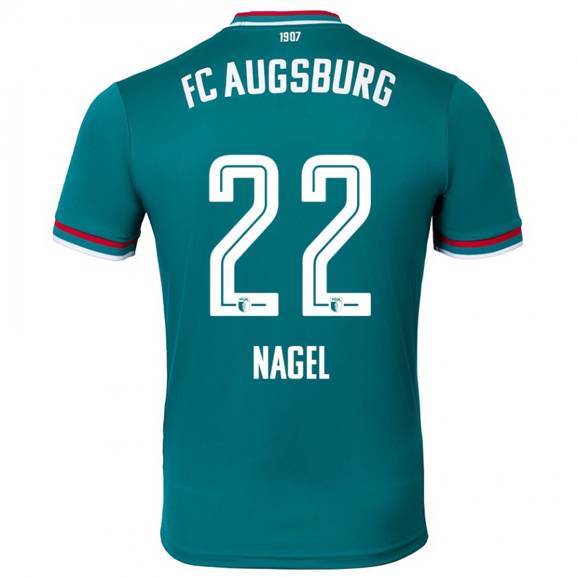 Kandiny Mujer Camiseta Timo Nagel #22 Verde Oscuro 2ª Equipación 2024/25 La Camisa Chile