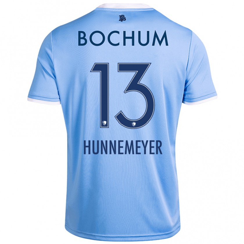 Kandiny Mujer Camiseta Maja Hünnemeyer #13 Azul Cielo 2ª Equipación 2024/25 La Camisa Chile