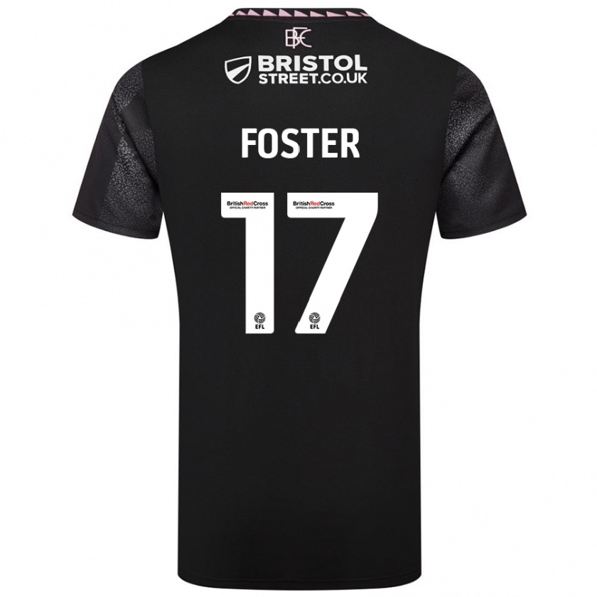 Kandiny Mujer Camiseta Lyle Foster #17 Negro 2ª Equipación 2024/25 La Camisa Chile