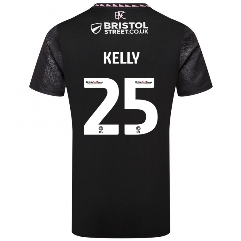 Kandiny Mujer Camiseta Aimee Kelly #25 Negro 2ª Equipación 2024/25 La Camisa Chile