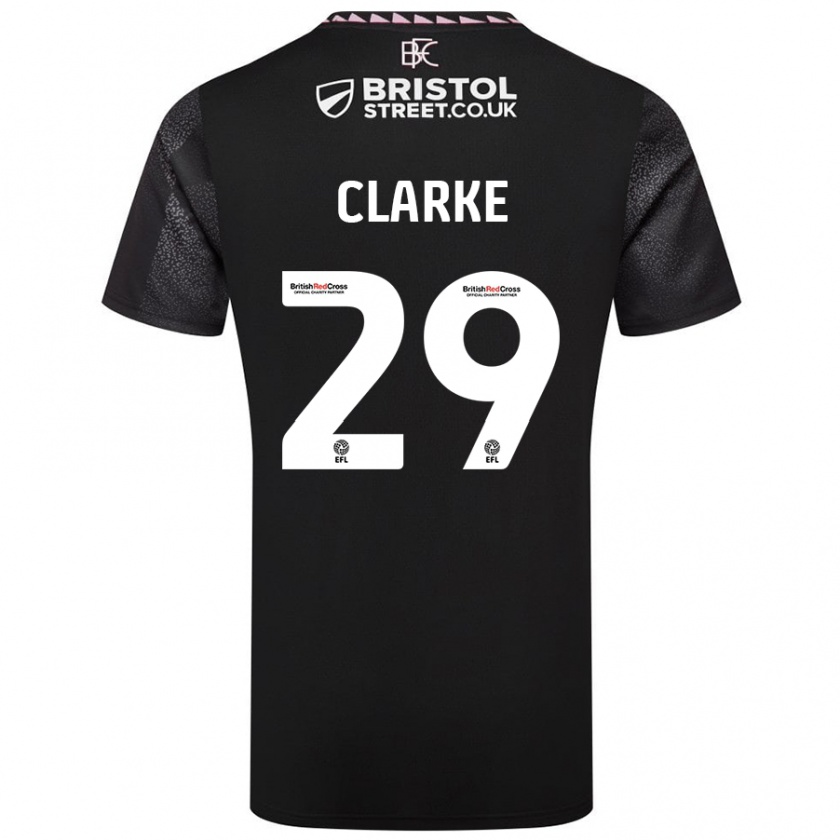 Kandiny Mujer Camiseta Abby Clarke #29 Negro 2ª Equipación 2024/25 La Camisa Chile