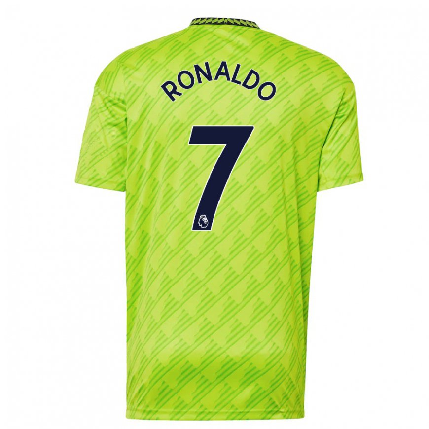 Niño Fútbol Camiseta Cristiano Ronaldo #7 Blanco 2ª Equipación 2022/23 Chile