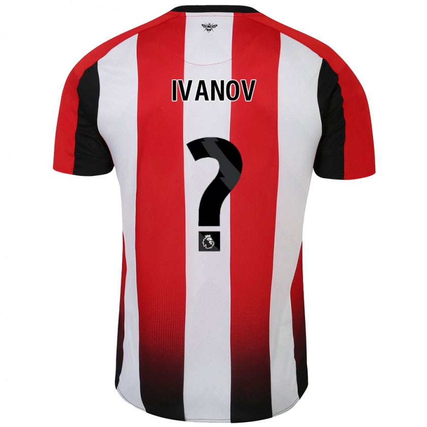 Kandiny Niño Camiseta Konstantin Ivanov #0 Rojo Blanco 1ª Equipación 2024/25 La Camisa Chile