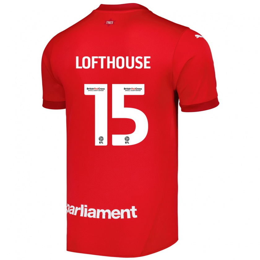 Kandiny Niño Camiseta Kyran Lofthouse #15 Rojo 1ª Equipación 2024/25 La Camisa Chile