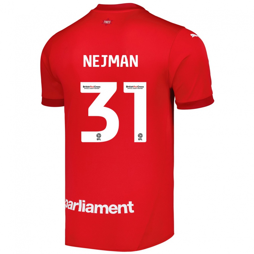 Kandiny Niño Camiseta Harrison Nejman #31 Rojo 1ª Equipación 2024/25 La Camisa Chile