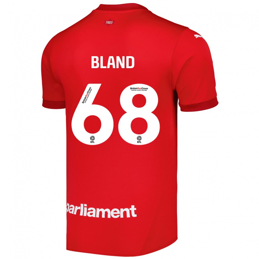 Kandiny Niño Camiseta Jonathan Bland #68 Rojo 1ª Equipación 2024/25 La Camisa Chile