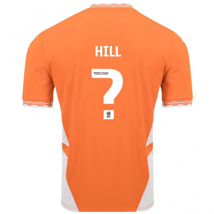 Kandiny Niño Camiseta Tyler Hill #0 Naranja Blanco 1ª Equipación 2024/25 La Camisa Chile