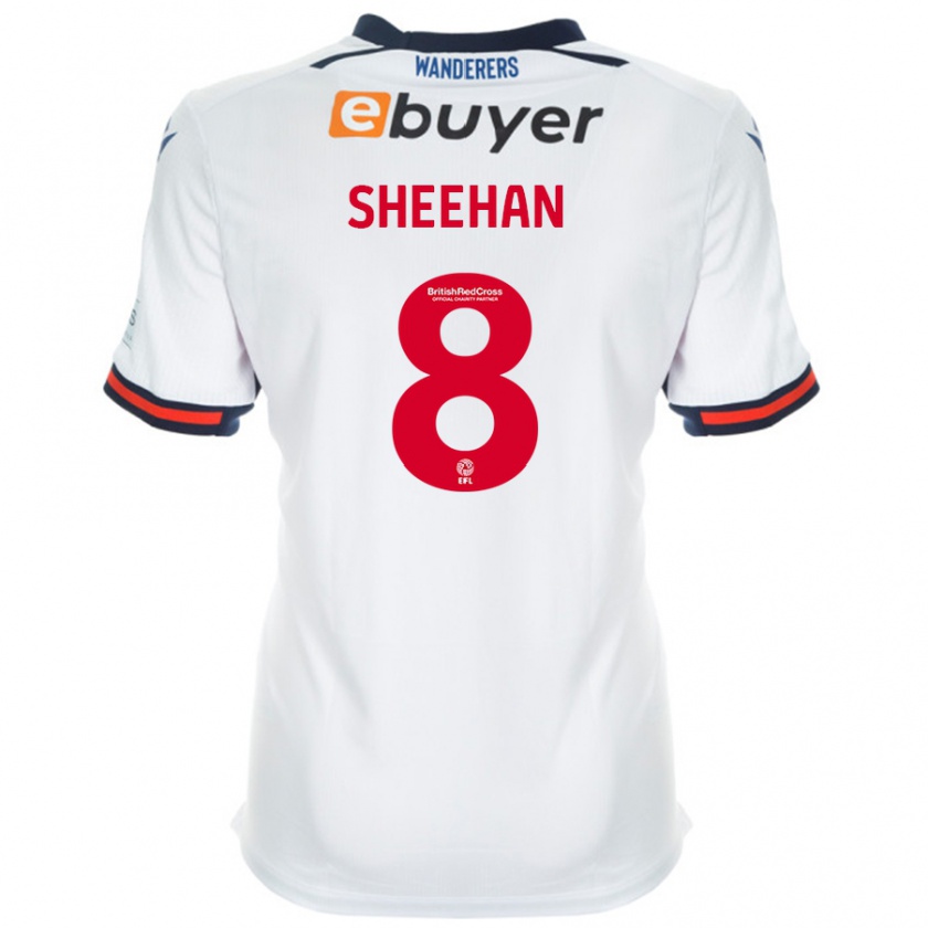 Kandiny Niño Camiseta Josh Sheehan #8 Blanco 1ª Equipación 2024/25 La Camisa Chile