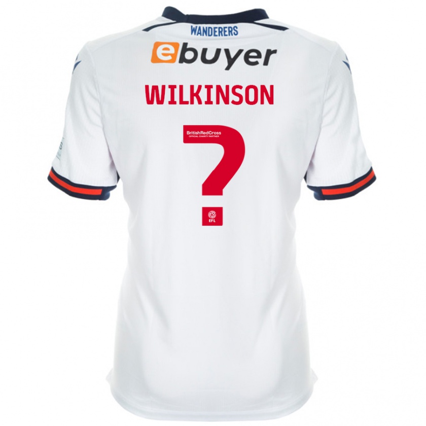 Kandiny Niño Camiseta Hannah Wilkinson #0 Blanco 1ª Equipación 2024/25 La Camisa Chile