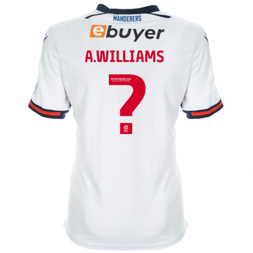 Kandiny Niño Camiseta Alexsis Williams #0 Blanco 1ª Equipación 2024/25 La Camisa Chile