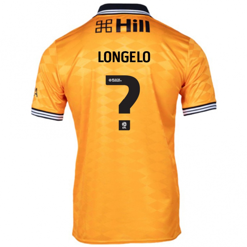 Kandiny Niño Camiseta Emmanuel Longelo #0 Naranja 1ª Equipación 2024/25 La Camisa Chile