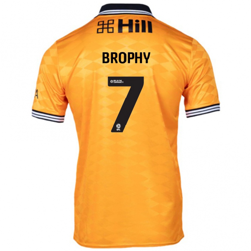 Kandiny Niño Camiseta James Brophy #7 Naranja 1ª Equipación 2024/25 La Camisa Chile