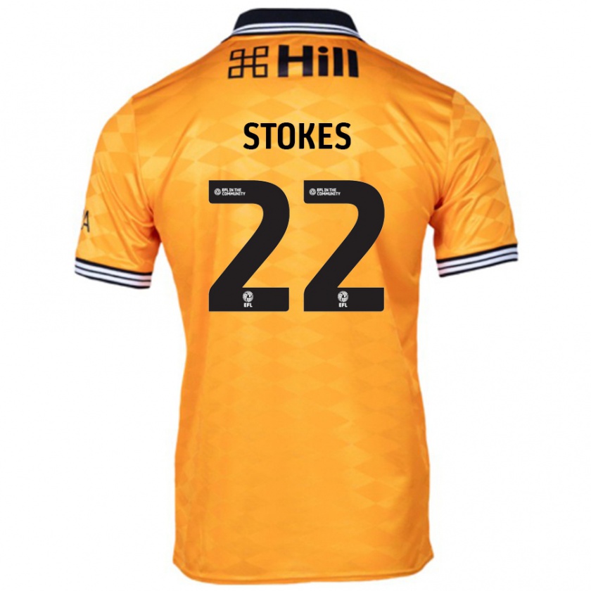 Kandiny Niño Camiseta Josh Stokes #22 Naranja 1ª Equipación 2024/25 La Camisa Chile