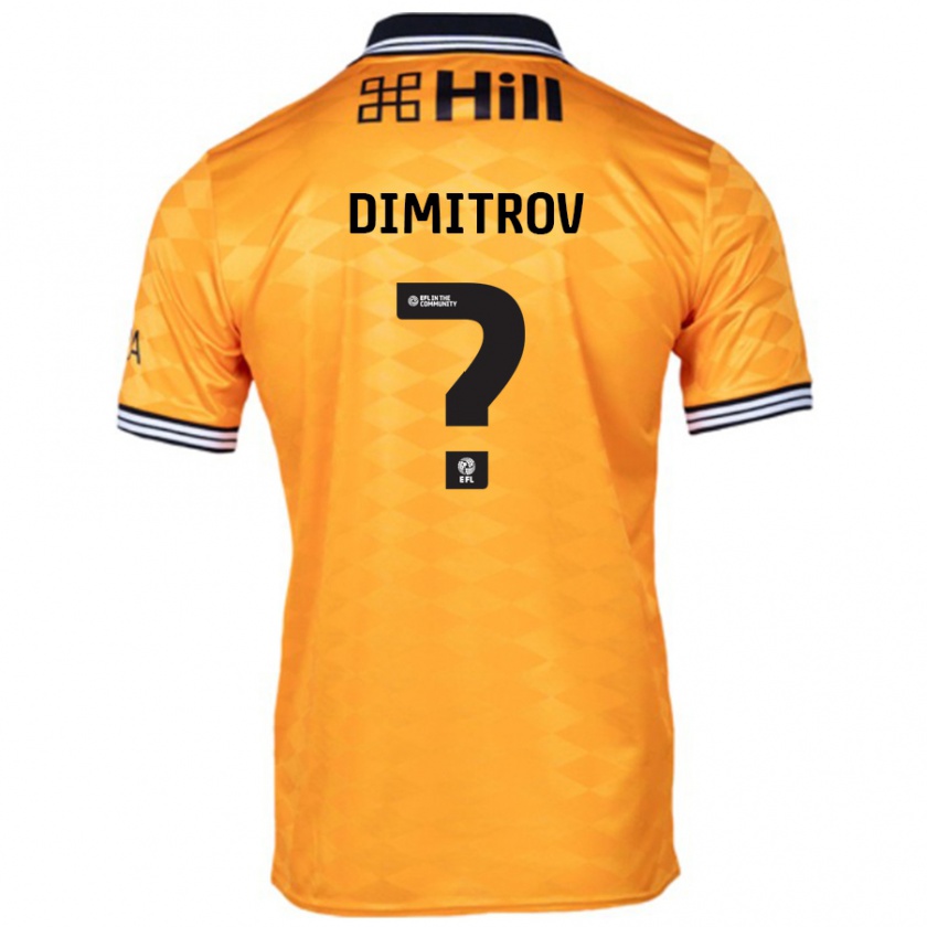 Kandiny Niño Camiseta Aleksandar Dimitrov #0 Naranja 1ª Equipación 2024/25 La Camisa Chile