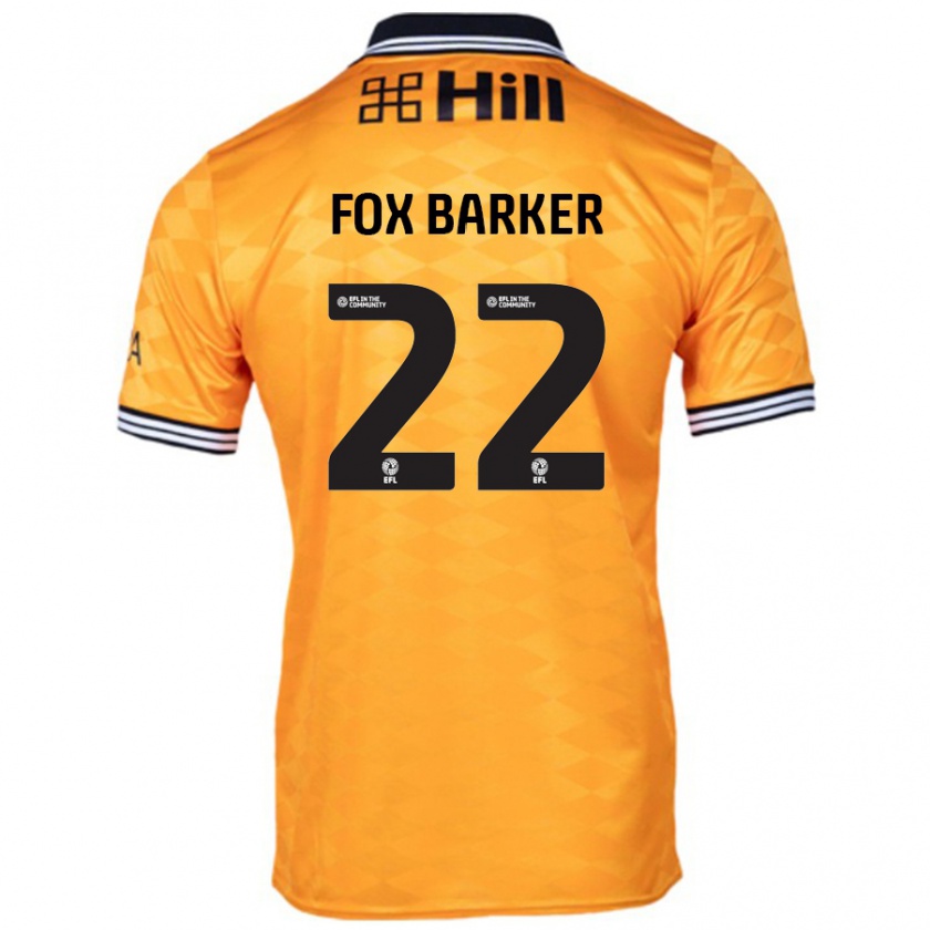 Kandiny Niño Camiseta Mistie Fox-Barker #22 Naranja 1ª Equipación 2024/25 La Camisa Chile