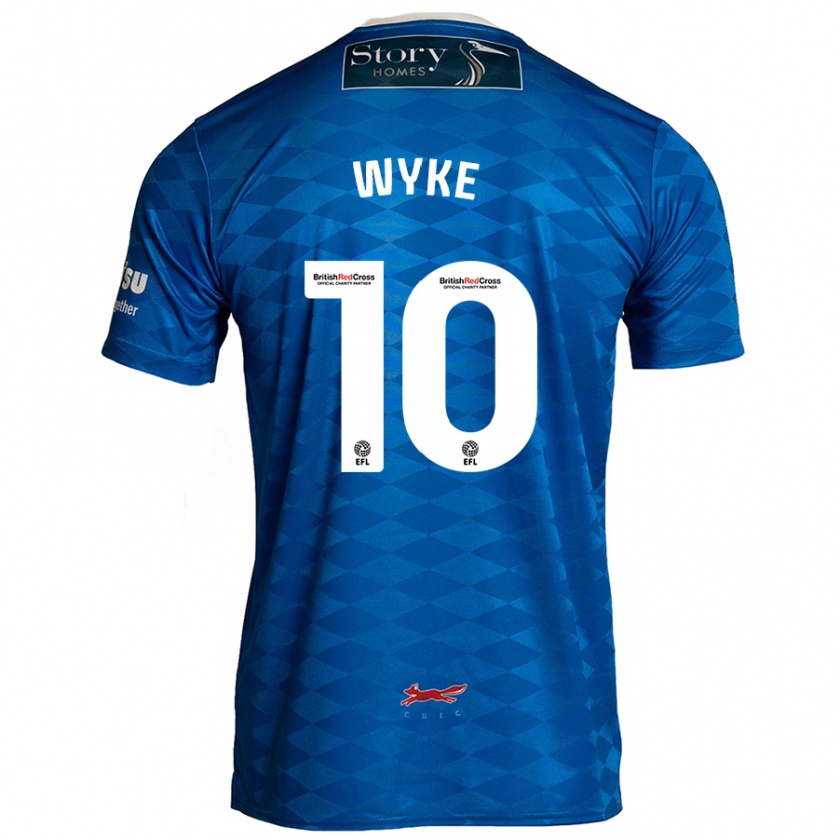 Kandiny Niño Camiseta Charlie Wyke #10 Azul 1ª Equipación 2024/25 La Camisa Chile