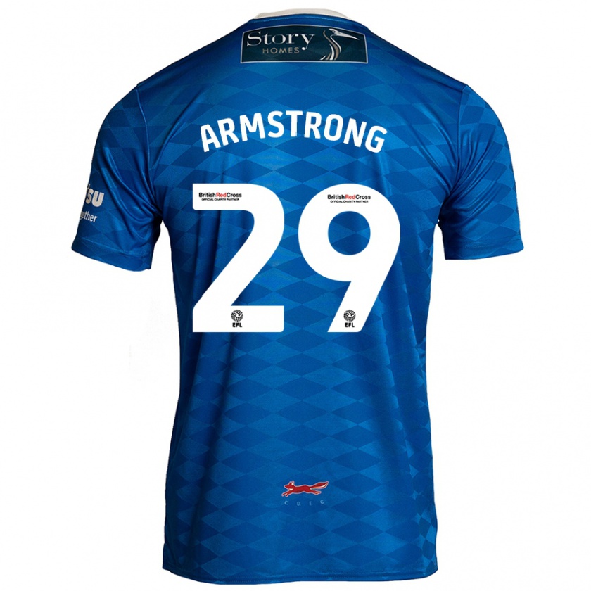 Kandiny Niño Camiseta Luke Armstrong #29 Azul 1ª Equipación 2024/25 La Camisa Chile