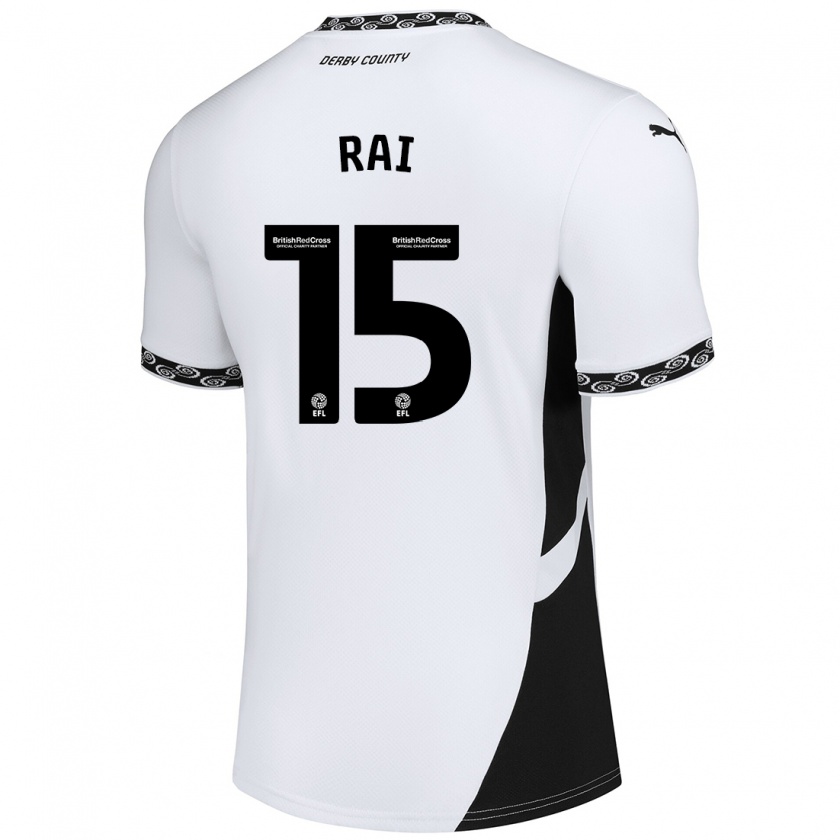 Kandiny Niño Camiseta Kira Rai #15 Blanco Negro 1ª Equipación 2024/25 La Camisa Chile