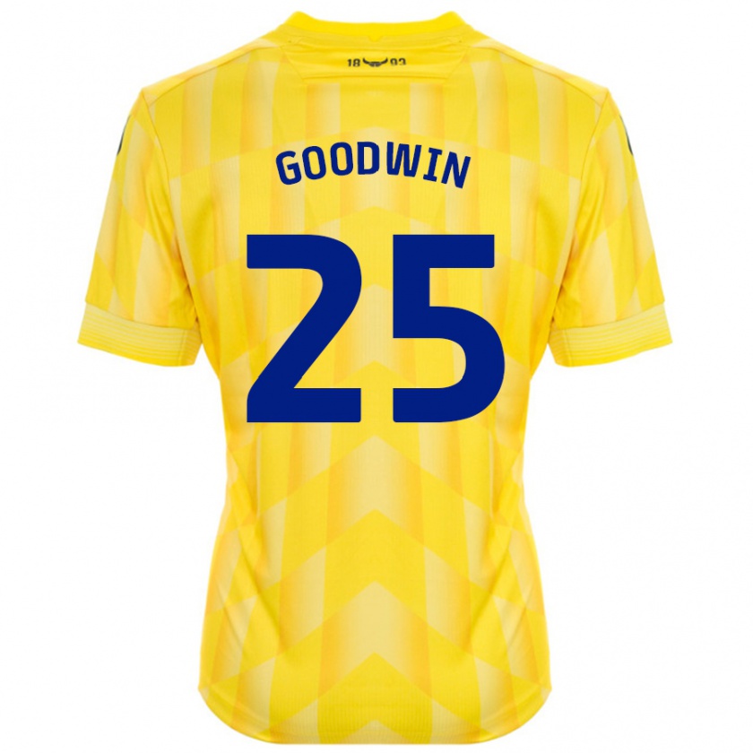 Kandiny Niño Camiseta Will Goodwin #25 Amarillo 1ª Equipación 2024/25 La Camisa Chile