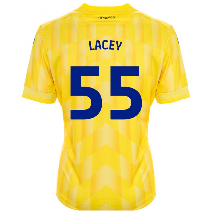 Kandiny Niño Camiseta Aaron Lacey #55 Amarillo 1ª Equipación 2024/25 La Camisa Chile