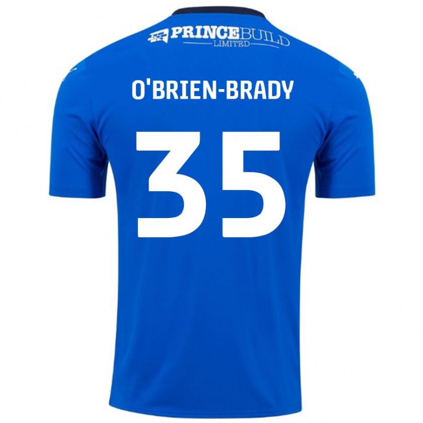 Kandiny Niño Camiseta Donay O'brien-Brady #35 Azul Blanco 1ª Equipación 2024/25 La Camisa Chile