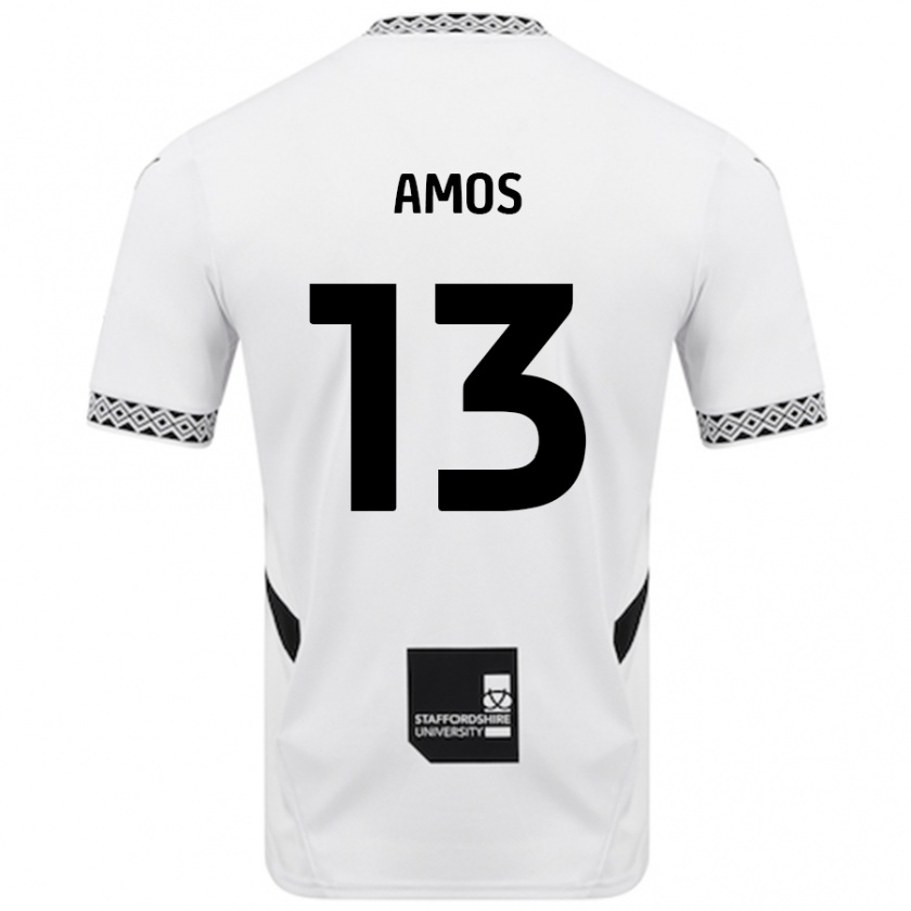 Kandiny Niño Camiseta Ben Amos #13 Blanco 1ª Equipación 2024/25 La Camisa Chile