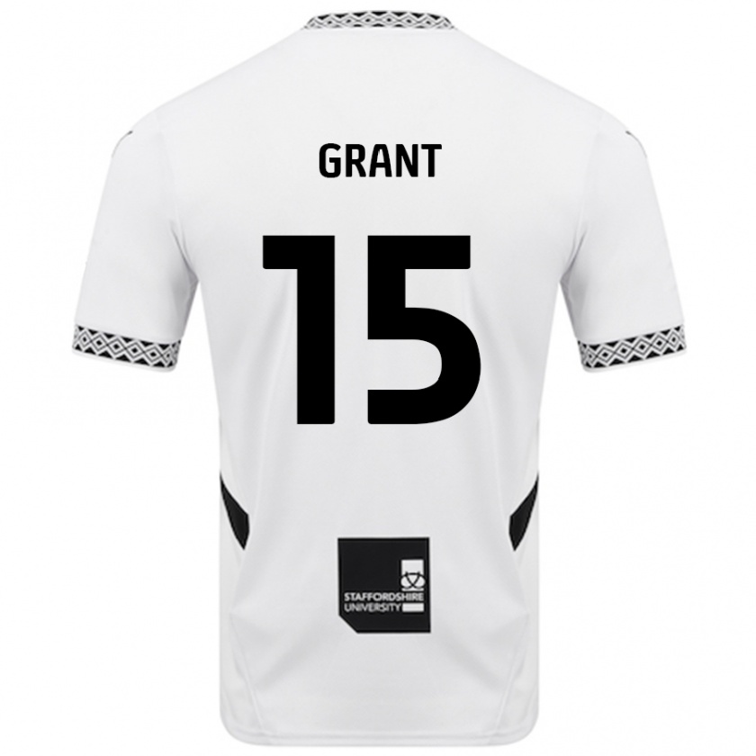 Kandiny Niño Camiseta Conor Grant #15 Blanco 1ª Equipación 2024/25 La Camisa Chile