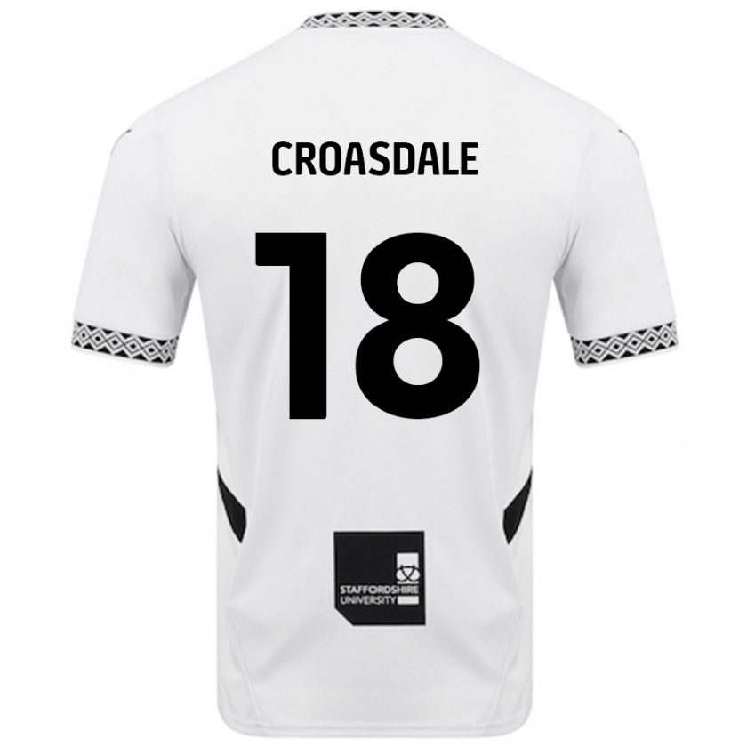 Kandiny Niño Camiseta Ryan Croasdale #18 Blanco 1ª Equipación 2024/25 La Camisa Chile