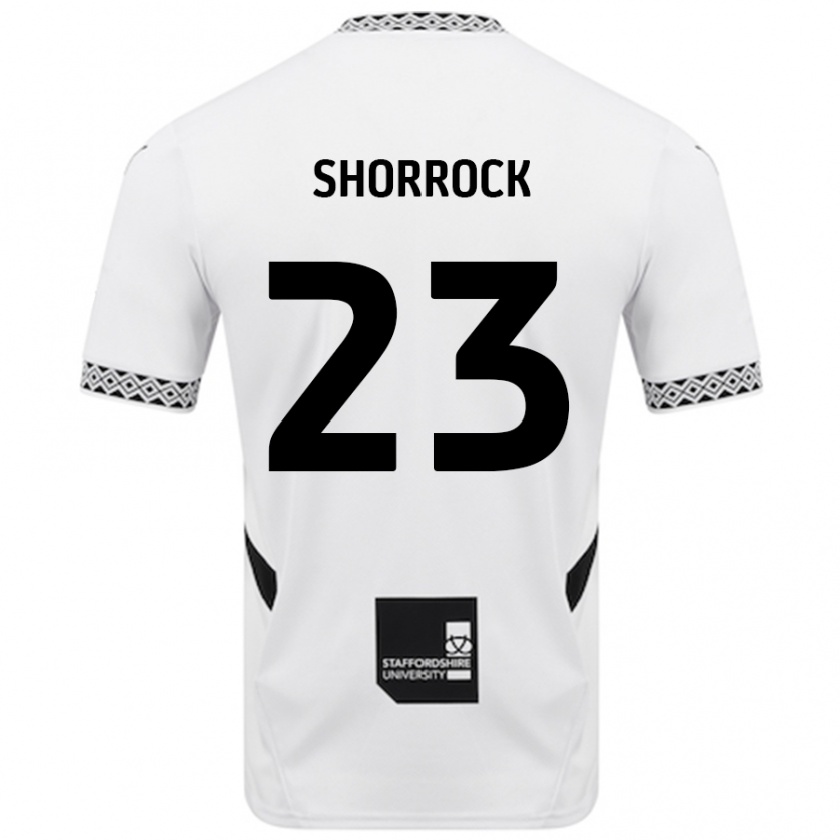 Kandiny Niño Camiseta Jack Shorrock #23 Blanco 1ª Equipación 2024/25 La Camisa Chile