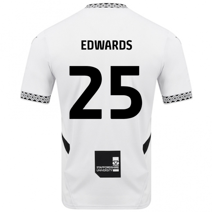 Kandiny Niño Camiseta Diamond Edwards #25 Blanco 1ª Equipación 2024/25 La Camisa Chile