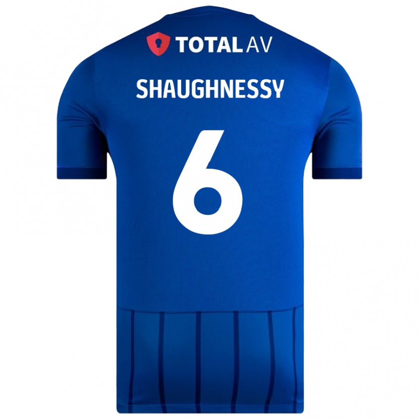 Kandiny Niño Camiseta Conor Shaughnessy #6 Azul 1ª Equipación 2024/25 La Camisa Chile