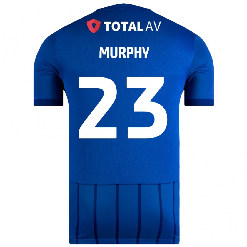 Kandiny Niño Camiseta Josh Murphy #23 Azul 1ª Equipación 2024/25 La Camisa Chile