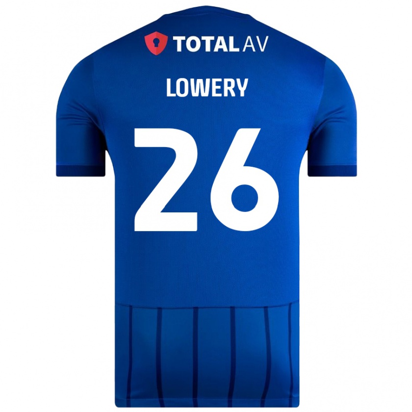 Kandiny Niño Camiseta Tom Lowery #26 Azul 1ª Equipación 2024/25 La Camisa Chile