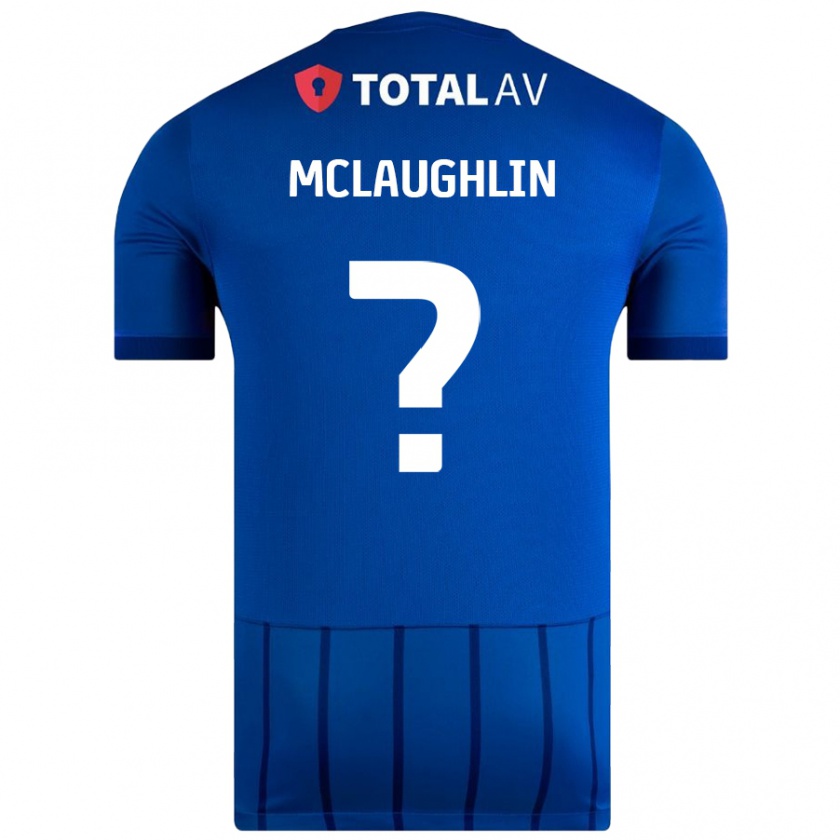 Kandiny Niño Camiseta Erin Mclaughlin #0 Azul 1ª Equipación 2024/25 La Camisa Chile