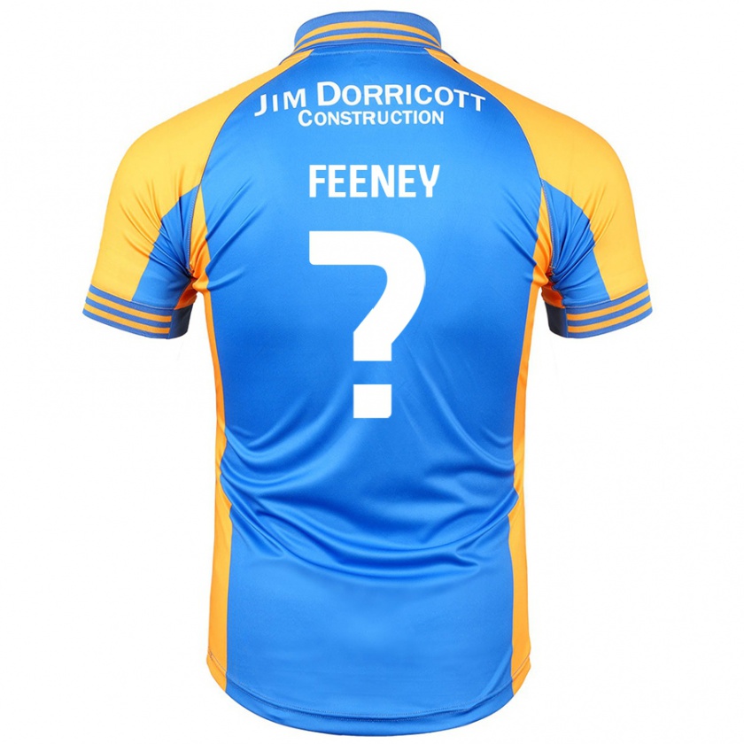 Kandiny Niño Camiseta Josh Feeney #0 Azul Ámbar 1ª Equipación 2024/25 La Camisa Chile