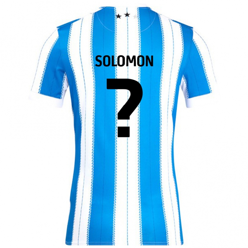 Kandiny Niño Camiseta Eko Solomon #0 Azul Blanco 1ª Equipación 2024/25 La Camisa Chile