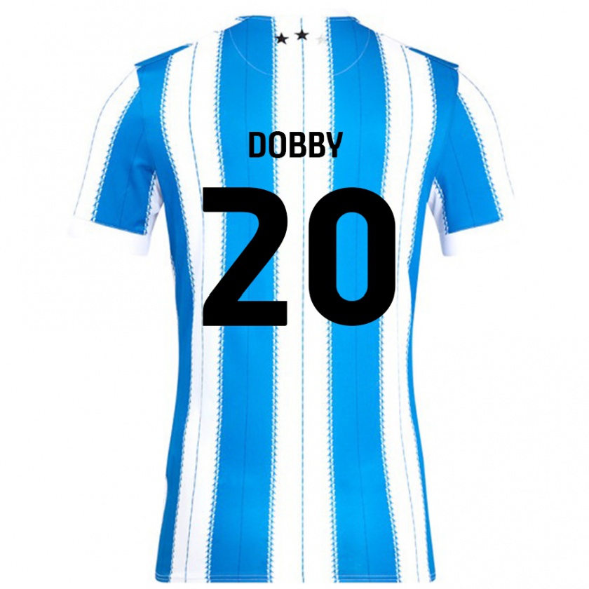 Kandiny Niño Camiseta Sarah Dobby #20 Azul Blanco 1ª Equipación 2024/25 La Camisa Chile