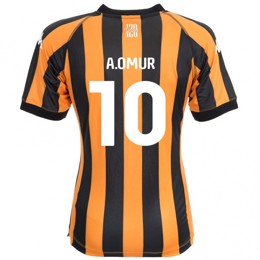 Kandiny Niño Camiseta Abdülkadir Ömür #10 Negro Ámbar 1ª Equipación 2024/25 La Camisa Chile