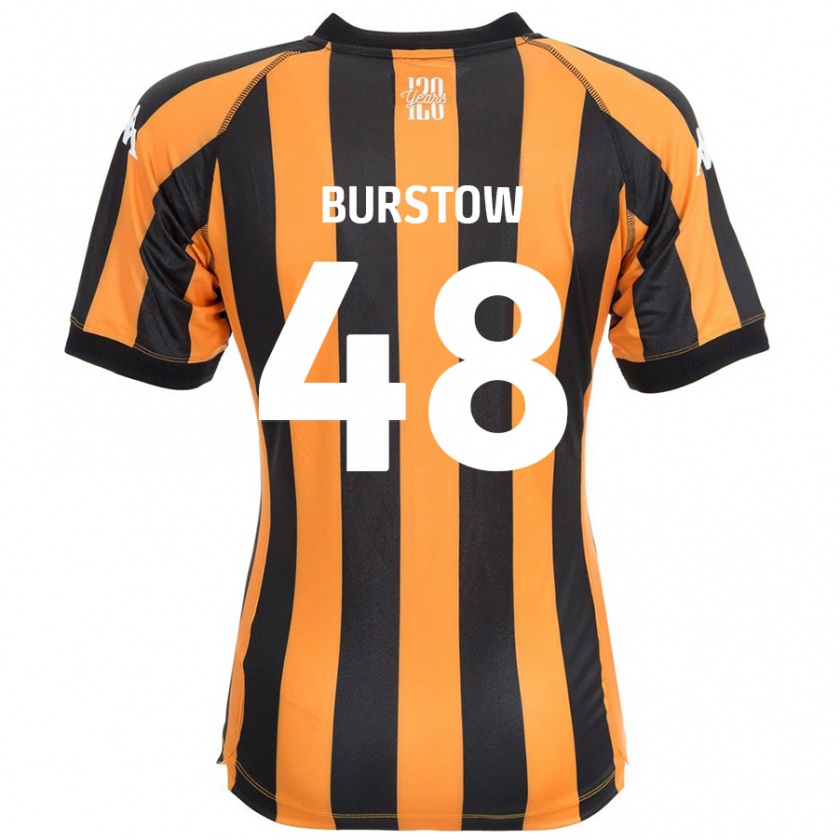 Kandiny Niño Camiseta Mason Burstow #48 Negro Ámbar 1ª Equipación 2024/25 La Camisa Chile