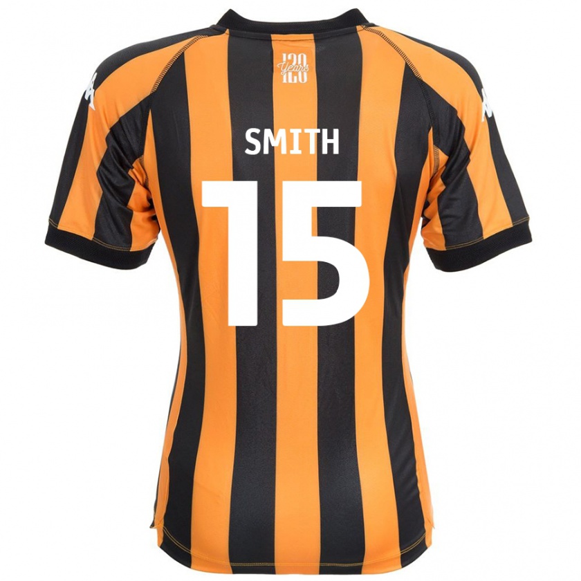 Kandiny Niño Camiseta Suey Smith #15 Negro Ámbar 1ª Equipación 2024/25 La Camisa Chile