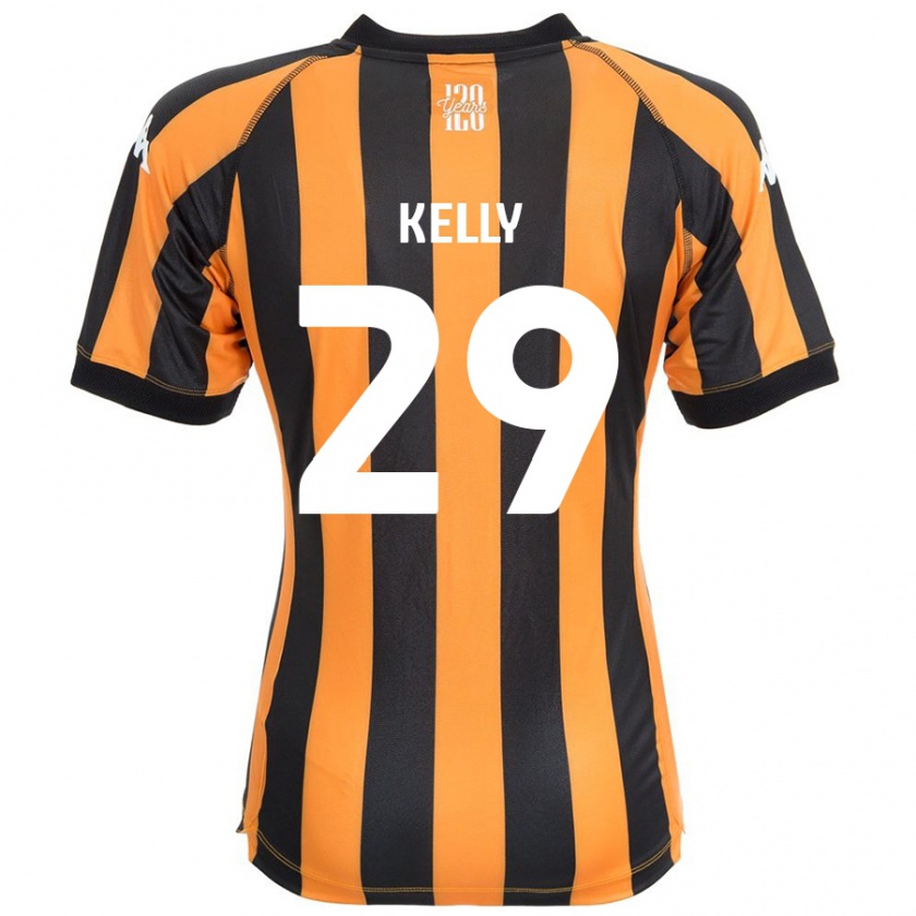 Kandiny Niño Camiseta Ace Kelly #29 Negro Ámbar 1ª Equipación 2024/25 La Camisa Chile