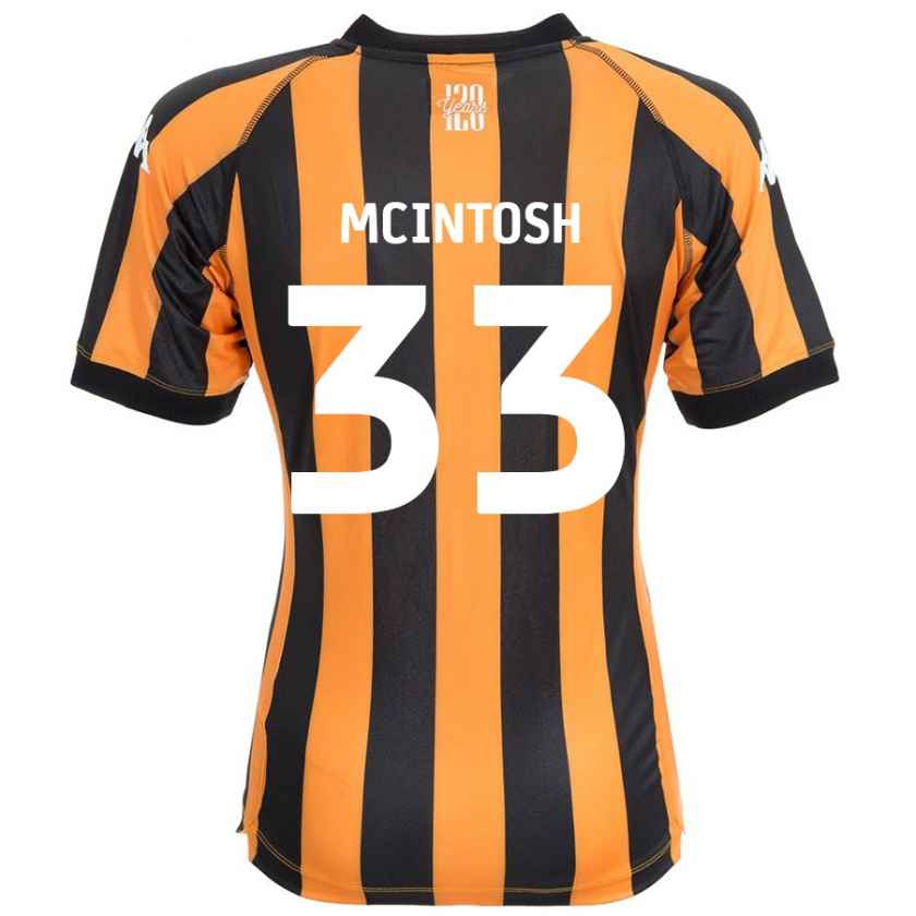 Kandiny Niño Camiseta Lucy Mcintosh #33 Negro Ámbar 1ª Equipación 2024/25 La Camisa Chile