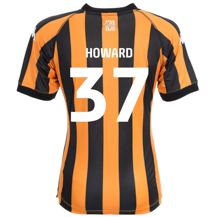 Kandiny Niño Camiseta Scarlet Howard #37 Negro Ámbar 1ª Equipación 2024/25 La Camisa Chile