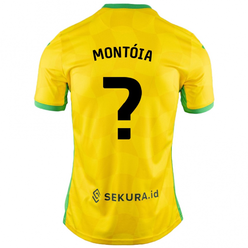 Kandiny Niño Camiseta Guilherme Montóia #0 Amarillo Verde 1ª Equipación 2024/25 La Camisa Chile