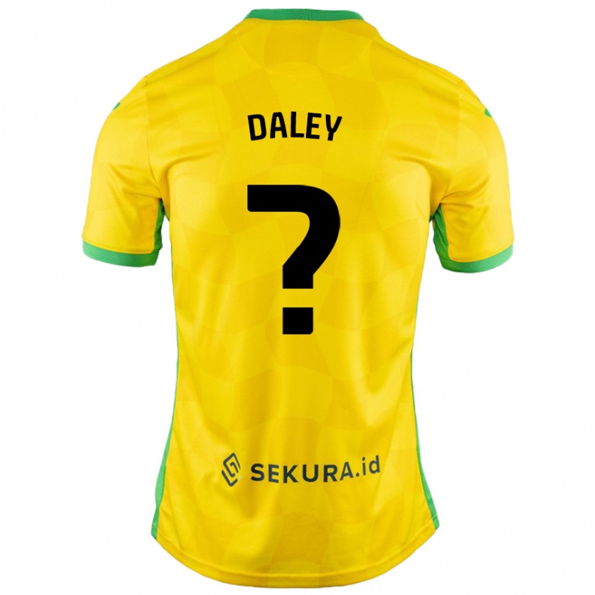 Kandiny Niño Camiseta Damari Daley #0 Amarillo Verde 1ª Equipación 2024/25 La Camisa Chile