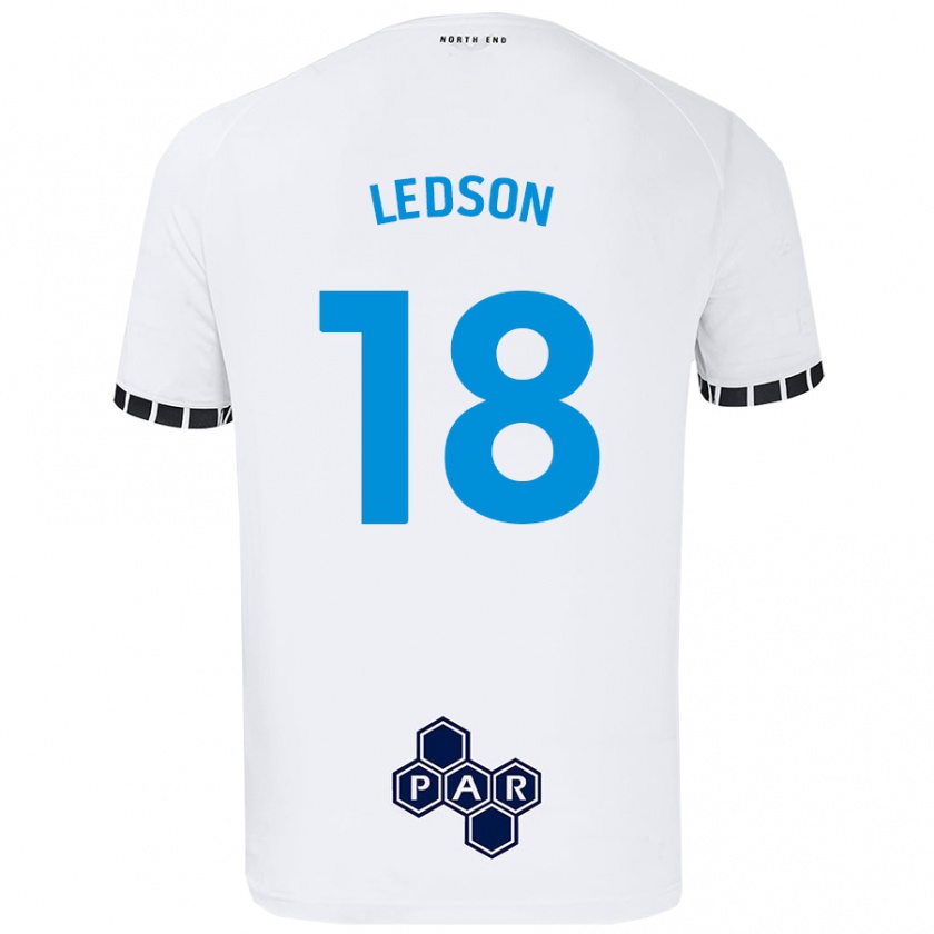 Kandiny Niño Camiseta Ryan Ledson #18 Blanco 1ª Equipación 2024/25 La Camisa Chile