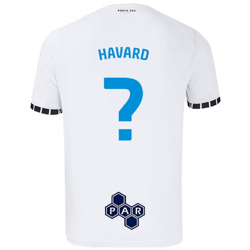 Kandiny Niño Camiseta Callum Havard #0 Blanco 1ª Equipación 2024/25 La Camisa Chile