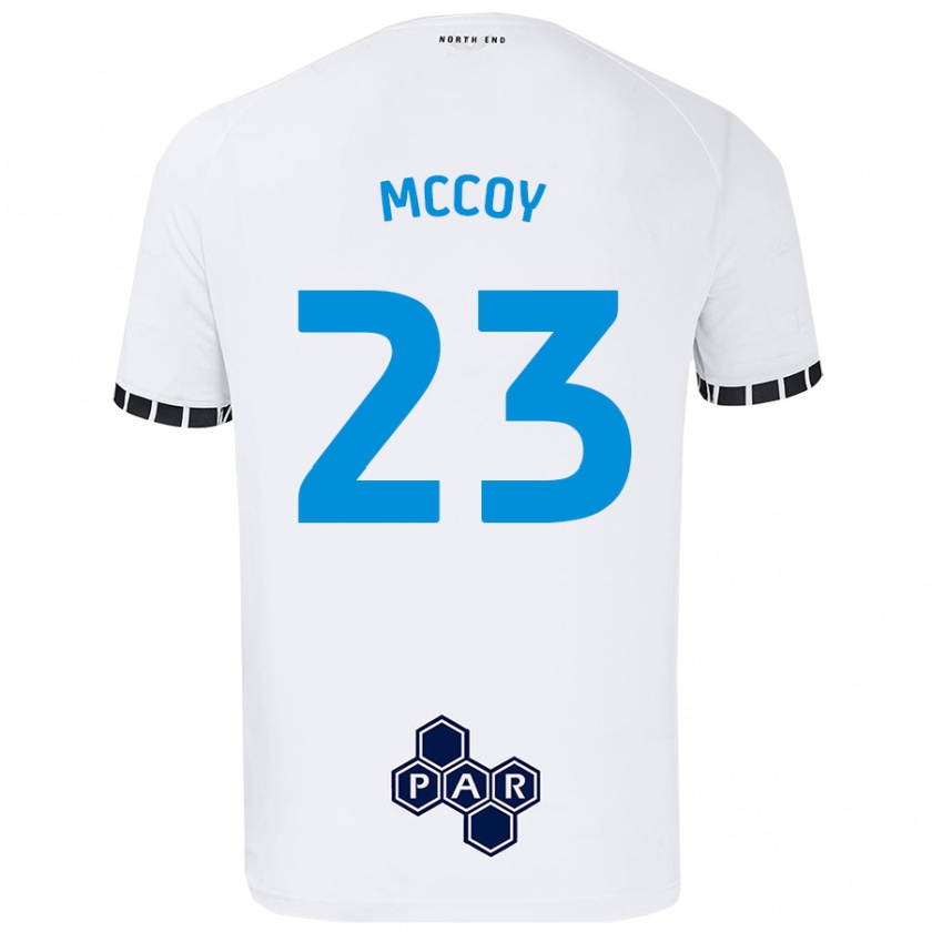 Kandiny Niño Camiseta Faye Mccoy #23 Blanco 1ª Equipación 2024/25 La Camisa Chile